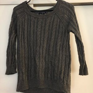 American eagle knit sweater, grey, size small